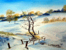 Bachbr�cke im Winter